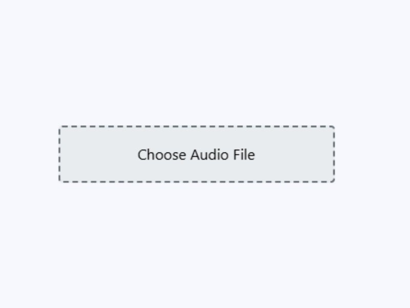 Step 1 - Upload audio file