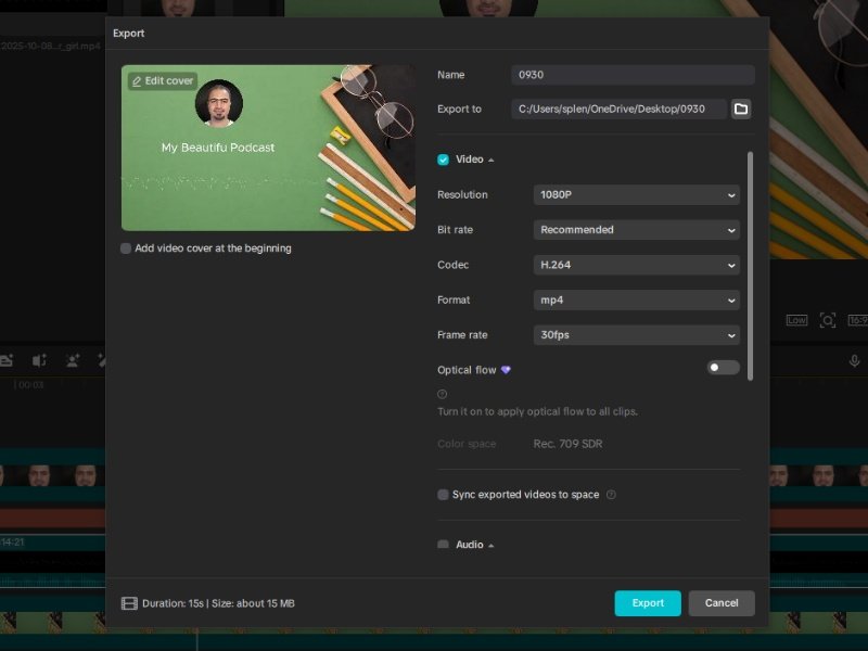 Step 5 - Export final video